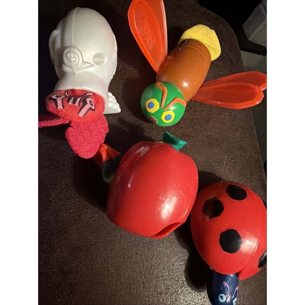 Vintage Eric Carle McDonald's Toys Figures Set of 4 Butterfly Cricket Spider